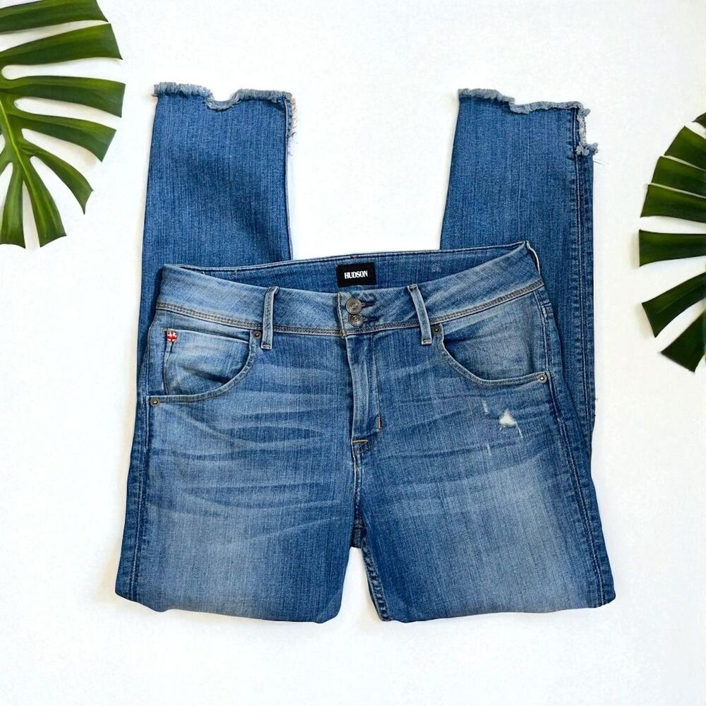 Hudson Cat Mid Rise Step Hem Skinny Jeans in Esse Wash - 30 - Picture 5 of 10